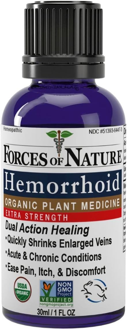 Forces of Nature Hemorrhoid Control Extra Strength (30ml) + Fissure Control (11ml) | Virtual Bundle