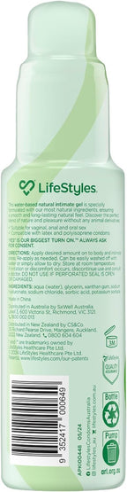 LifeStyles Ultra Natural Water-Based Lubricant 100ml