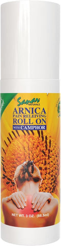 Sanar Naturals Arnica Gel Roll On, Menthol Muscle & Joint Pain Relief, 3 oz | Fast-Acting Cooling Gel, Muscle & Joint Pain Relief, Arnica Montana, Menthol & Camphor, Non-Greasy Roll-On, 3 oz