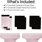 Crutches Padding Comfy Crutch Pads For Armpits And Hand Grips | Crutches Accessories Crutch Pads Crutch Cushions Strong Cushioning Soft Pads For Crutches Machine Washable Moisture Wicking