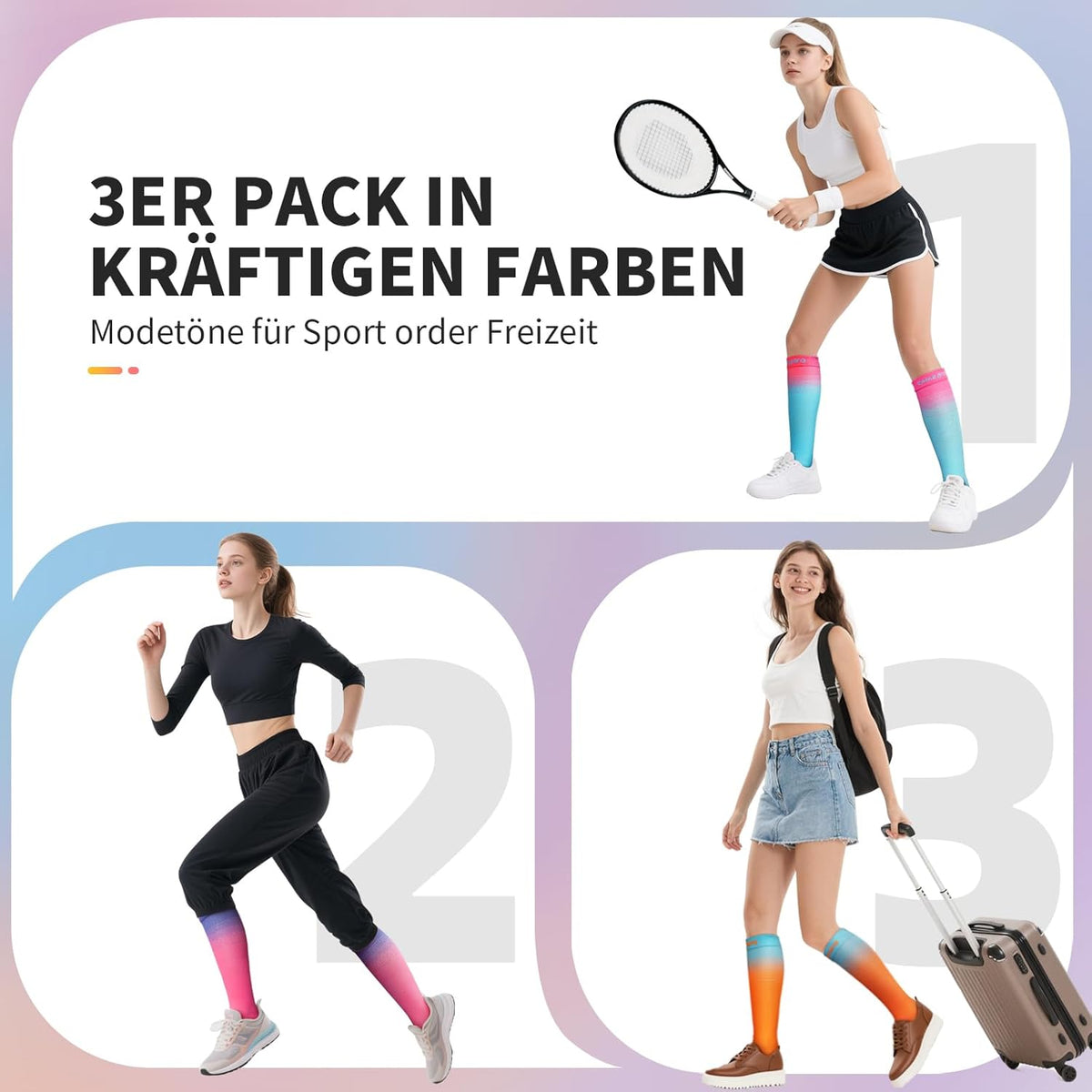 CAMBIVO Compression Socks 20 mm