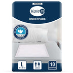KareIn Premium Underpads, Large 60 x 90 Cm, 10 Count, High Absorbency, Leak Proof, Pack of 1
