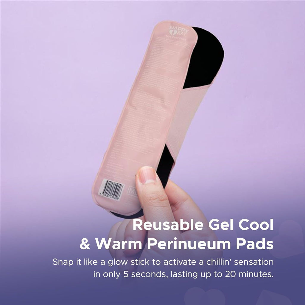 Postpartum Recovery Pack, Disposable Underwear, Perineum Wash Bottle, Gel Breast & Perineum Pads, Instant Cooling Pads, Comfort & Relief for New Mums, LARGE