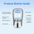 Home Cholesterol Test Kit, 8 in 1 Cholesterol Test Kit with 10 Test Strips for Home Use