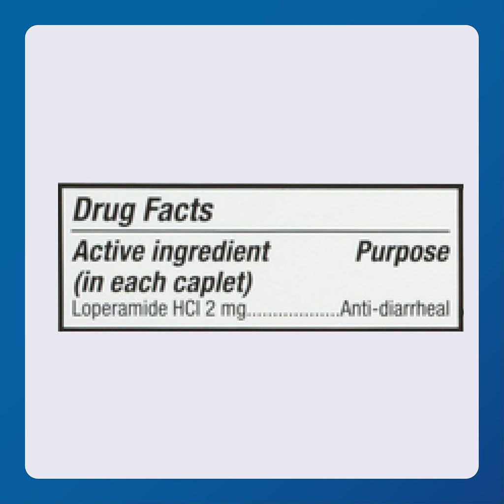MAJOR Anti-Diarrheal Loperamide Hydrochloride 2 mg, 24 Caplets (1-Pack)