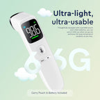Viproud Touchless Thermometer for Kids and Adults, Accurate 1-Second Result | Large LED Screen, Fever Indicator, Mute Mode, Memory Recall, Dule Mode Forehead/Object, for All Ages