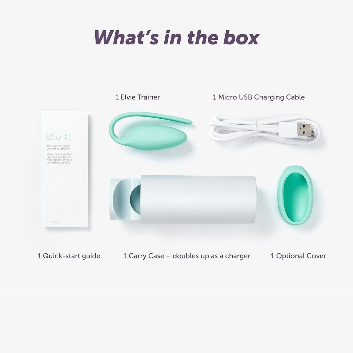 Elvie - App Controlled Women's Pelvic Floor Trainer, Smart Kegel Exerciser - Body Safe Muscle Strengthener Equipment