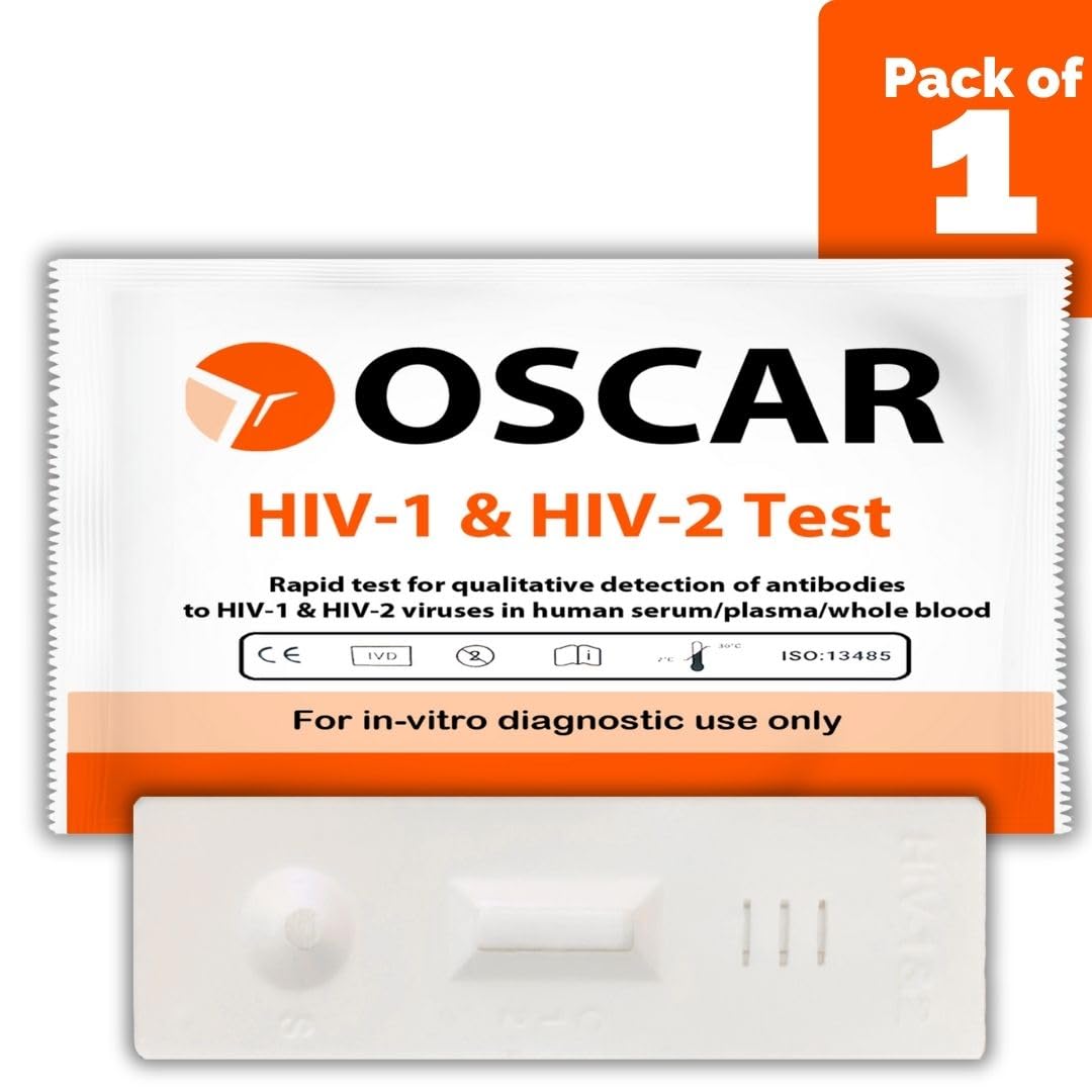 Oscar HIV1 & HIV2 Rapid Home Test Kit (Pack of 1)