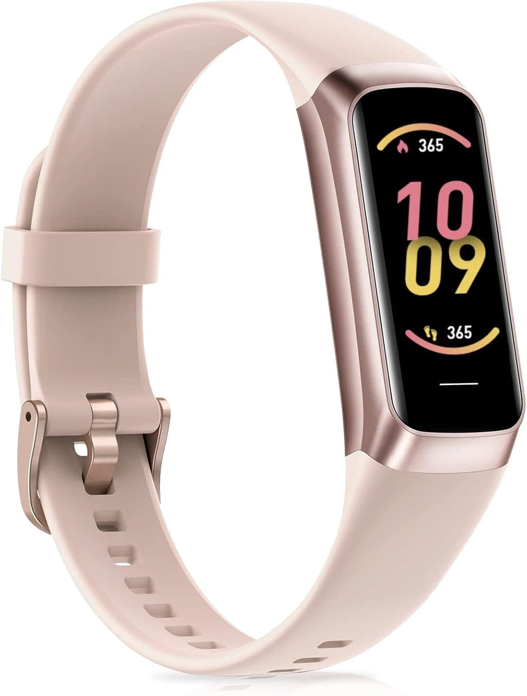Fitness Tracker for Women Men with Heart Rate/Blood Pressure/Calories | Activity Tracker with 1.1"" AMOLED Screen, Waterproof Step Tracker for Android iPhones, Pink