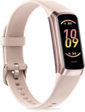 Fitness Tracker for Women Men with Heart Rate/Blood Pressure/Calories | Activity Tracker with 1.1"" AMOLED Screen, Waterproof Step Tracker for Android iPhones, Pink