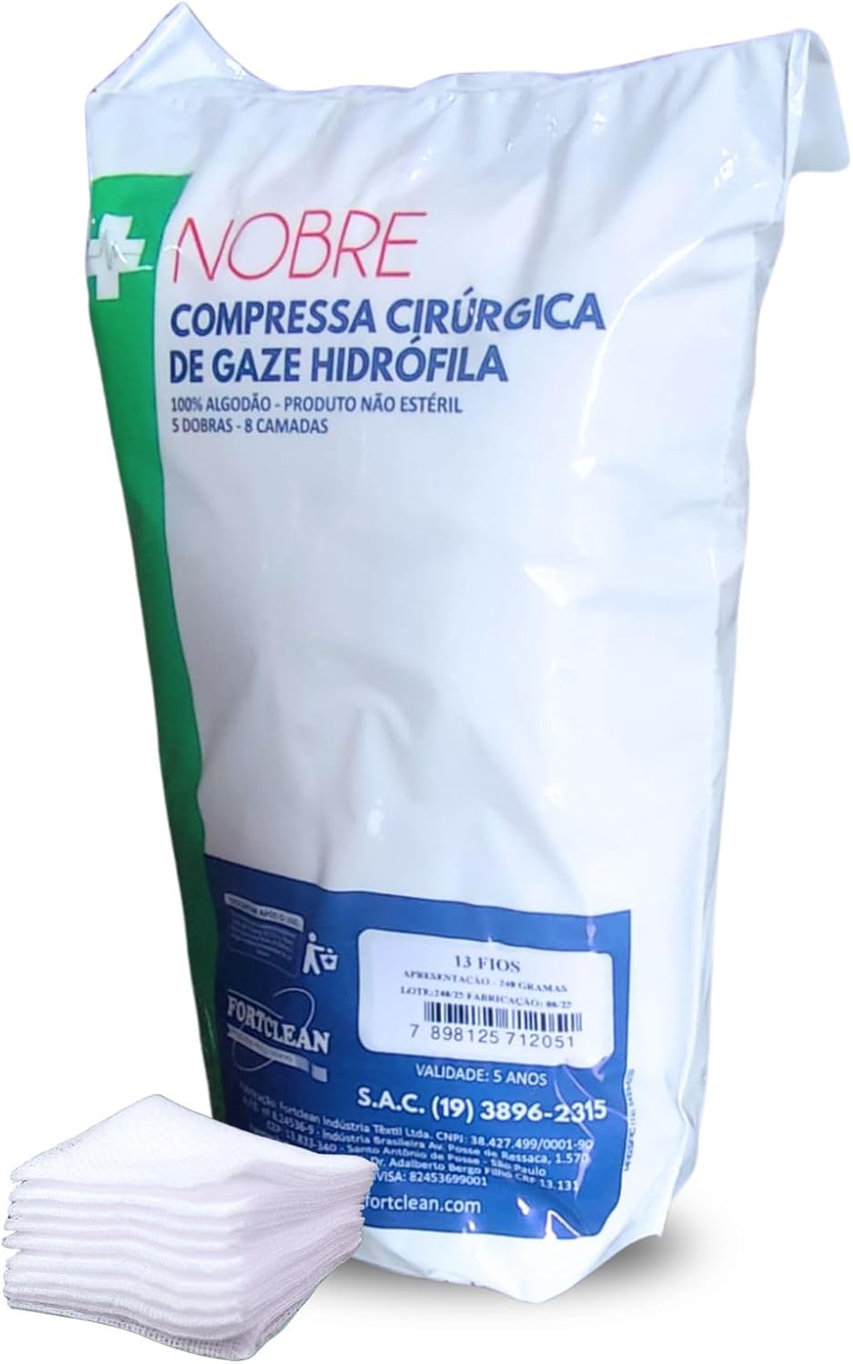 Compressa Gauze and Wound Dressings 500 pieces 240g