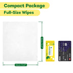 Unscented Travel Wet Wipes, 99% Purified Water Mini Wipes for Sensitive Skin, Hypoallergenic & Plastic-Free Pocket Wipes, 144 Count (24 Packs of 6)