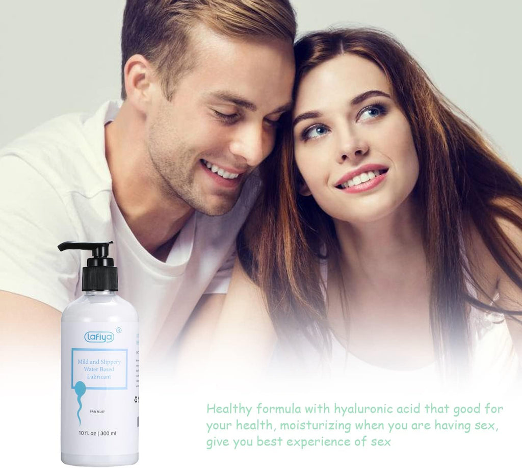 Water Based Lubricant, Vitamin E Creamy White Lube for Vaginal and Anal Sex, Long Lasting Non Sticky Slippery Personal Lubricant Moisturizer for Women Men Massage 10 oz