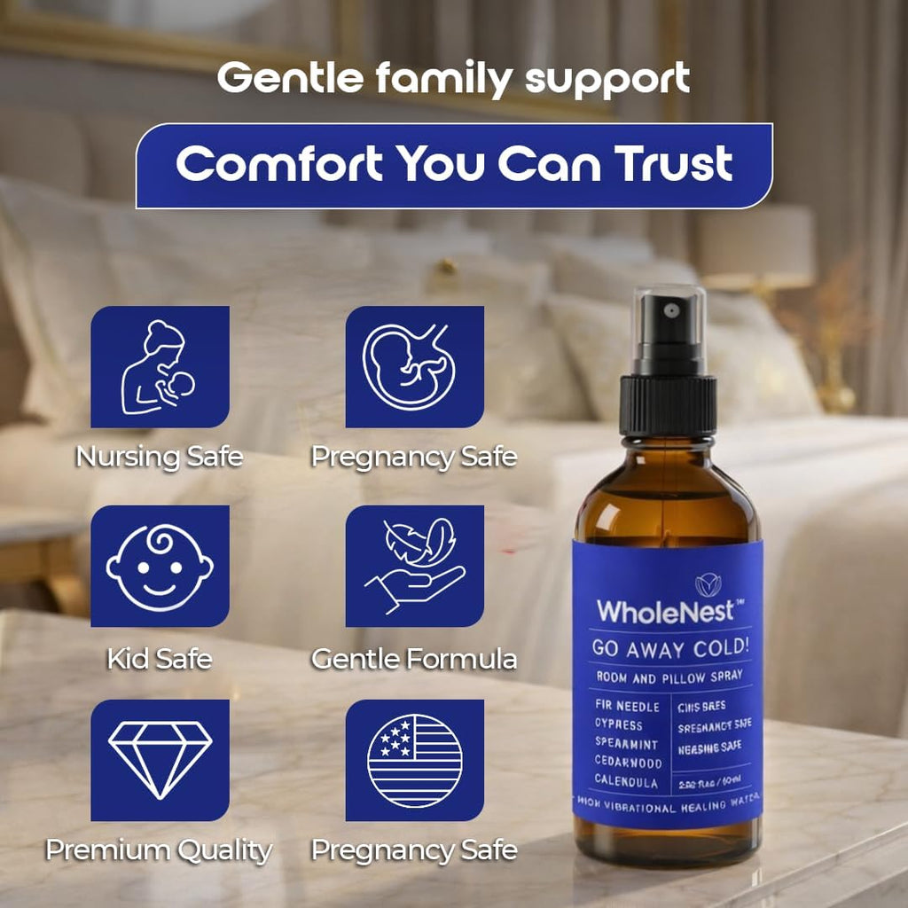 Rash & Cold Recovery Kit - Natural Relief for Skin Rashes & Cold Symptoms - Essential Oil Sprays for Soothing Recovery - Perfect for Postpartum and Everyday Care