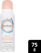 Femfresh Daily Deodorant 75g, Long-Lasting Freshness and Comfort for Intimate Skin, With Calendula & Silk Extracts, Odour Protection, Dermatologically & Gynaecologically Tested