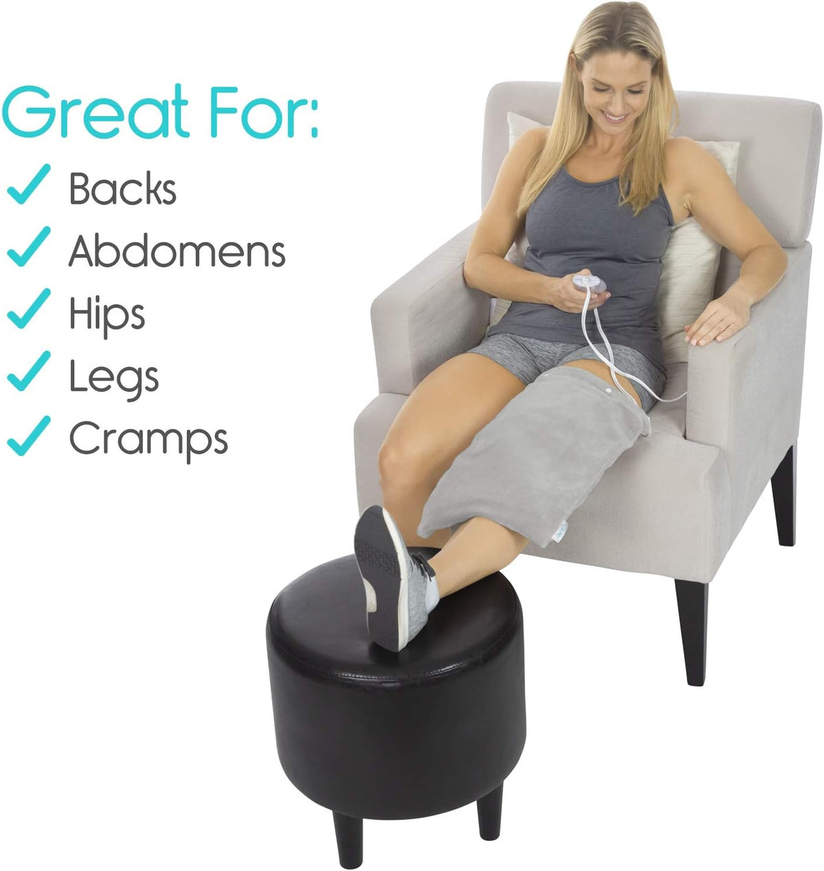Vive Moist Heating Pad - Electric Heated Warming Hot Wrap for Heat Therapy