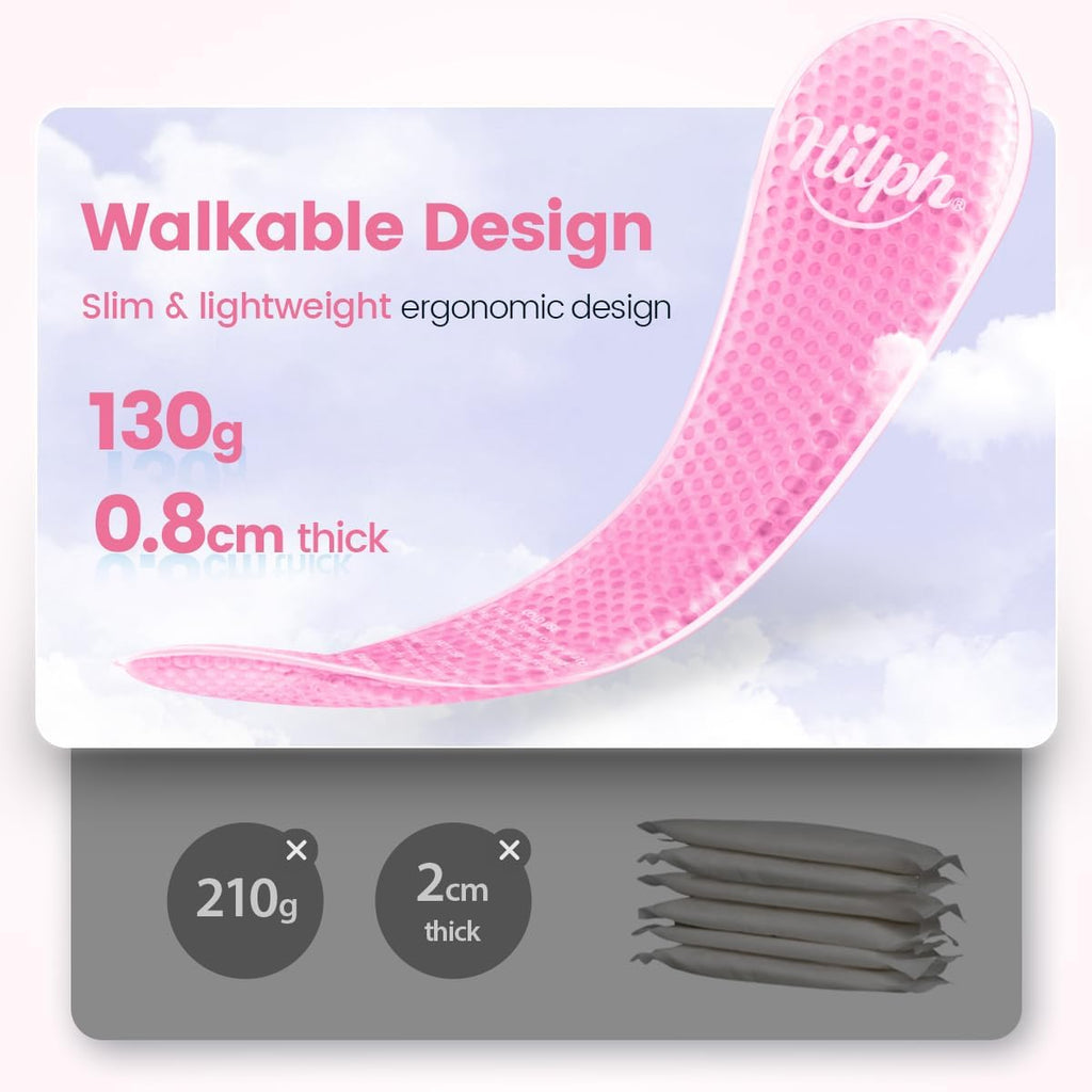 Hilph Cooling Compress for Postpartum Childbirth, 2 Pack Perineal Cooling Pads with 24 Disposable Covers, Vaginal Care, Relieve Pain and Discomfort Postpartum, Pink