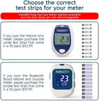 KetoBM Blood Ketone Test Strips for Dual Bluetooth Ketone & Glucose Meter, 50pk