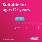 Benadryl Allergy Plus Congestion Ultratabs, 24 ct | Diphenhydramine HCl Antihistamine and Phenylephrine HCl Nasal Decongestant, Allergy & Sinus Congestion Relief Tablets