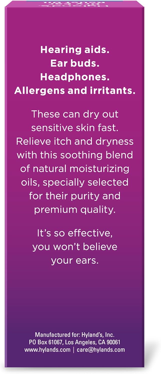 Hyland's Dry Ear Oil, Fast Itch & Irritation Relief Day or Night, 0.5oz