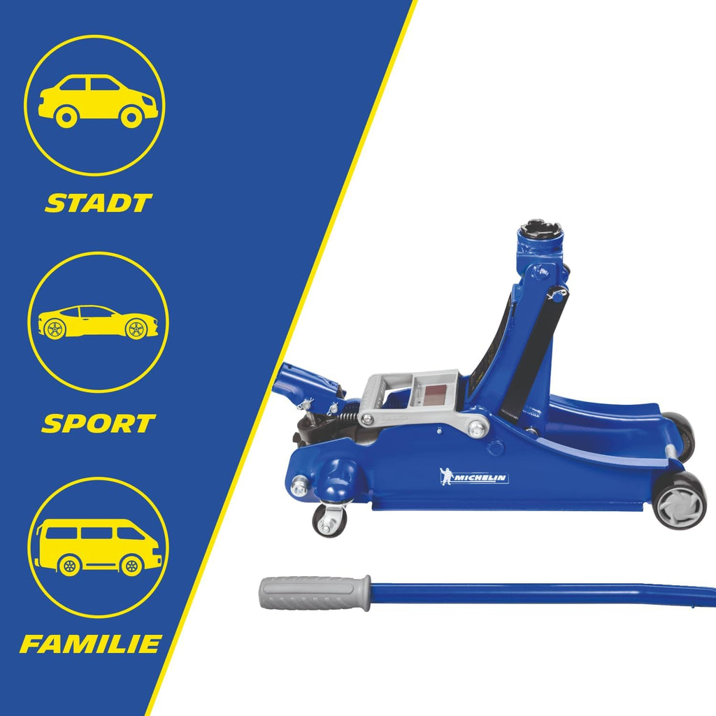MICHELIN 92416 Hydraulic Jack, Load Capacity 1800 kg, Blue Michelin