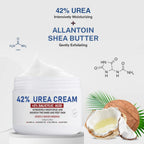 OUKEYA Urea Cream 42% to Soften & Smooth Dry, Cracked, Rough Skin | Urea Foot Cream, 2% Salicylic Acid, Exfoliating, Moisturizing Lotion, Hand, Heels, Elbows, Knees, 5.29oz