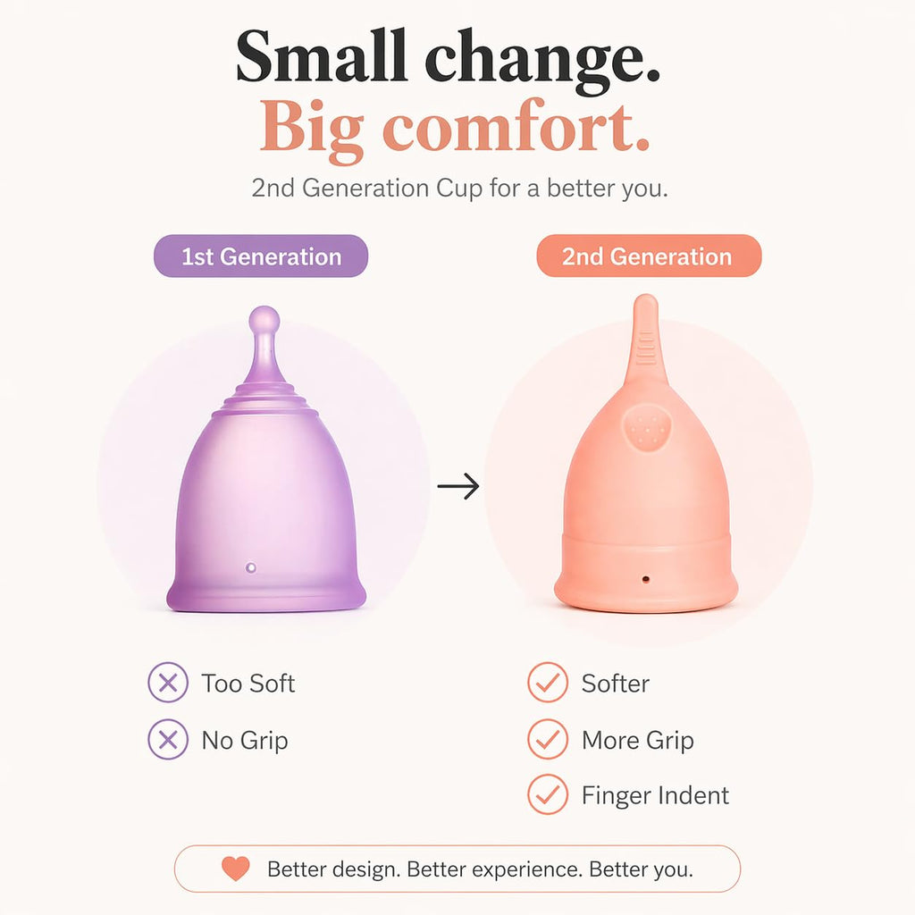 Ezcup Reusable Menstrual Cup for Women with an easy-to-use Portable Sterilising Container, 100% Medical Grade Silicone, FDA Approved, Up to 8-10 Hours use (REGULAR),Pink, Pack of 1