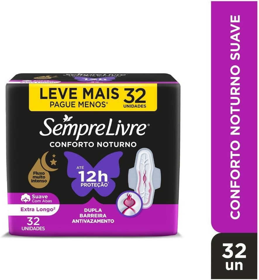 Sempre Sanitary Pads Overnight 32 pieces