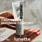 Lunette Water-Based Lube pH Balanced Personal Lubricant for Men, Women & Couples - Vaginal & Anal Lube, Easy Clean-Up, Toy Friendly, Condom Safe, lubricant for Menstrual Cups, Discs, 100ml 3.4 Fl Oz