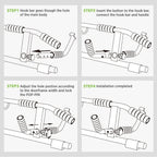 2026 Upgrade Multi-Grip Pull Up Bar with Smart Larger Hooks Technology - USA Original Patent, Designed, Shipped, Warranty