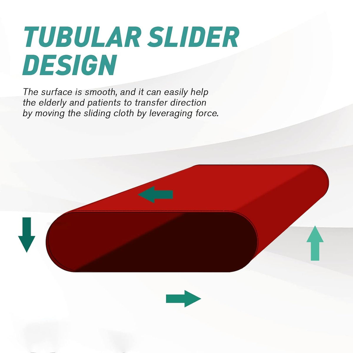 YHK Tubular Slide Sheet for Patient Transfer, Washable Reusable Flat Slide Sheet, Safetysure Transfer Slide for Moving Bedridden Patients, Slides for Cars, Hospital Bed, Home Care (28.3" x 47.2")