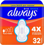 Always Sanitary Pads With Wings 32 pieces