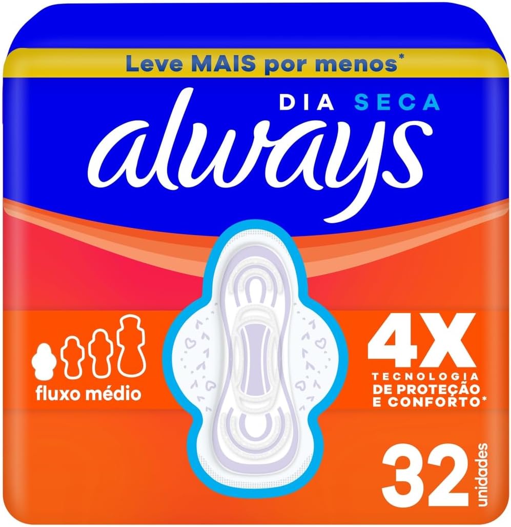 Always Sanitary Pads With Wings 32 pieces