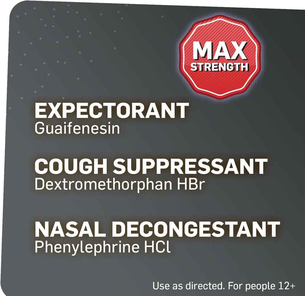 TUKOL Max Action Severe, Cough and Congestion Medicine for Adults, 6 Fl Oz | Expectorant Cough Syrup, DM Cough Syrup, Dry Cough Cold and Sore Throat Medicine, Chest Decongestant, 12+ Years