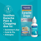 Hyland's Earache Drops, Natural Relief of Swimmer's Ear, Cold and Flu, Allergy Symptoms, Ages 4 and up, Day & Night, 0.33 Fl Oz (Pack of 2)
