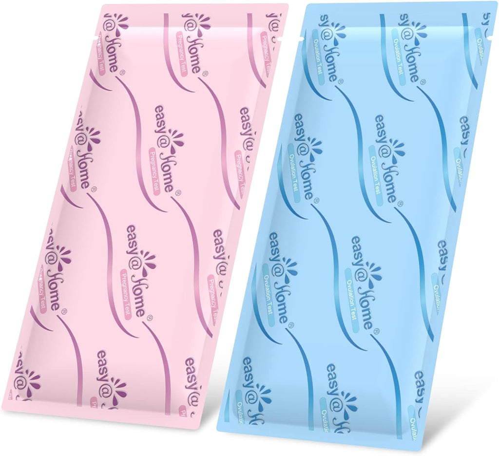 Easy@Home 50 Ovulation Test Strips and 20 Pregnancy Test Strips Combo Kit, (50 LH + 20 HCG)-Package May Vary