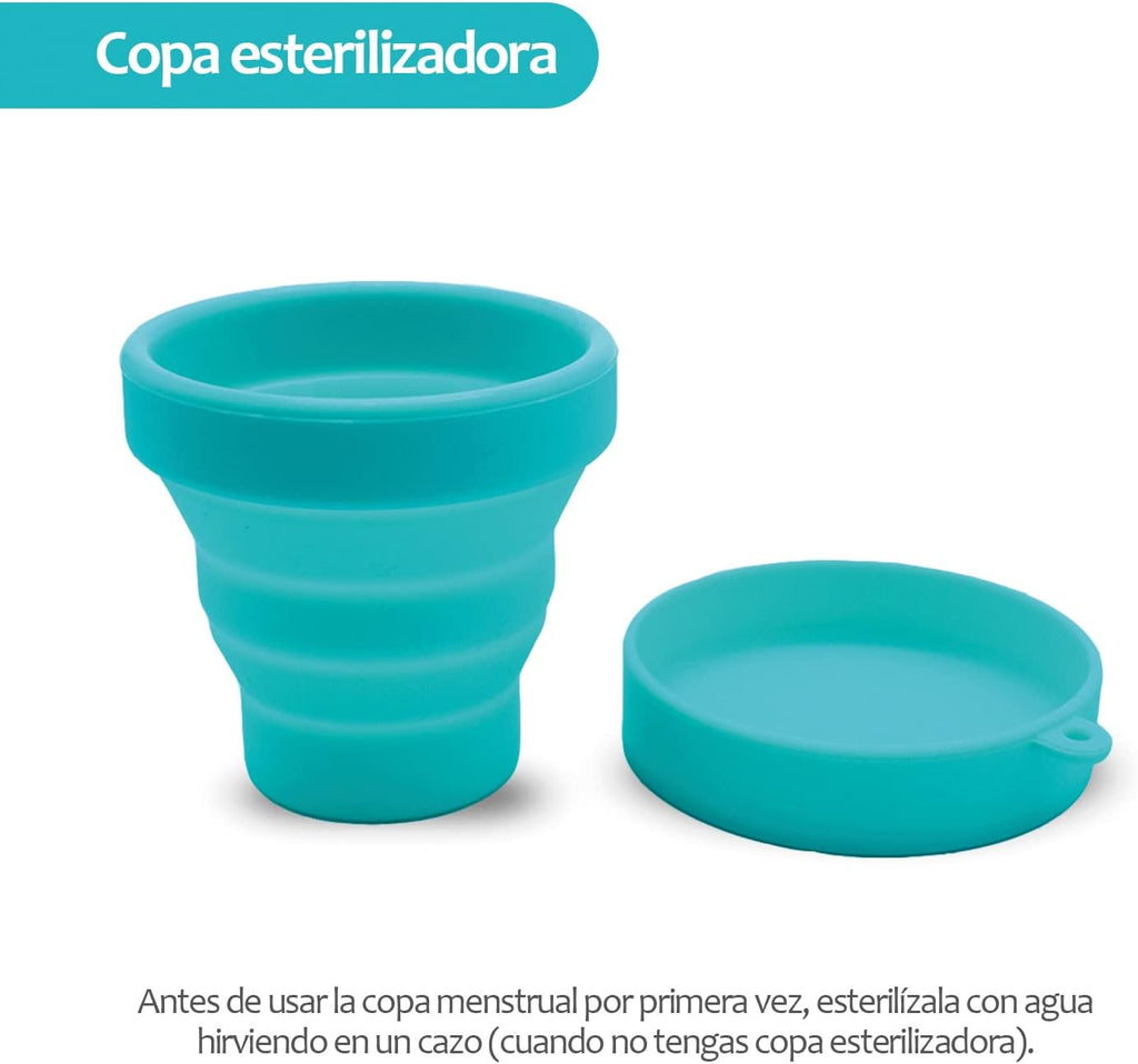 Edicare, Menstrual Cup, Includes Two Cups, 1 Sterilizer and a Carry Bag, Medical Grade Silicone, Soft, Reusable and Washable 100% Safe (L)