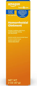Amazon Basic Care Hemorrhoid Ointment, Fast-Acting Pain Relief, Relieves Burning, Itching, Swelling and Discomfort, 2 ounce (Pack of 1)