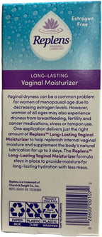 Replens Long-Lasting Vaginal Moisturizer with Reusable Applicator, 1.23 Ounce