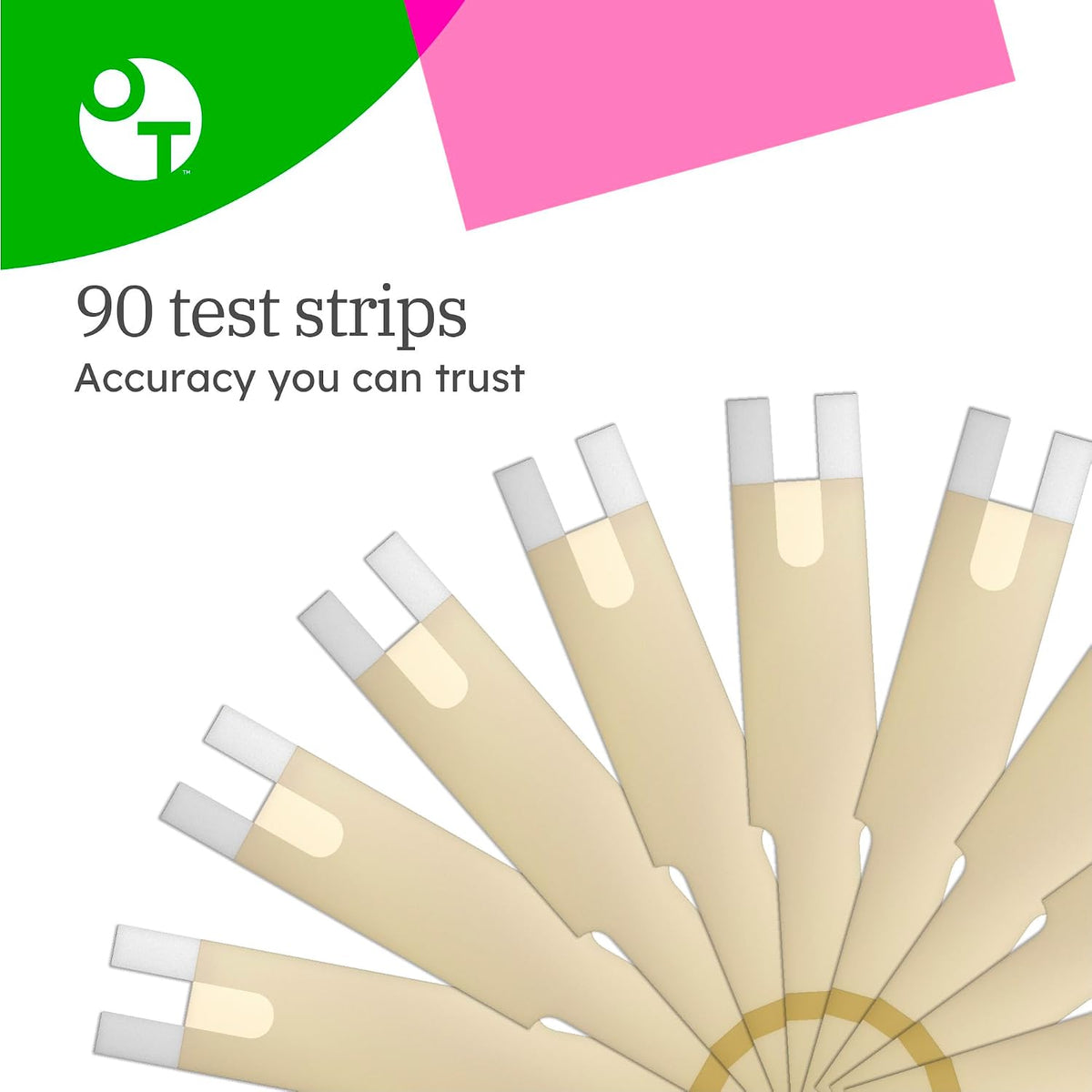 OneTouch Verio Test Strips - 90 Count - Diabetic Test Strips for Blood Glucose Meter & Daily Blood Sugar Levels - 30 Count/Pack (3 Pack)