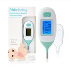 Frida Baby Digital Rectal Thermometer for Babies, Newborns & Infants | Quick & Accurate Fever Check, Water Resistant, Clear Case, Memory Holds Last 10 Readings