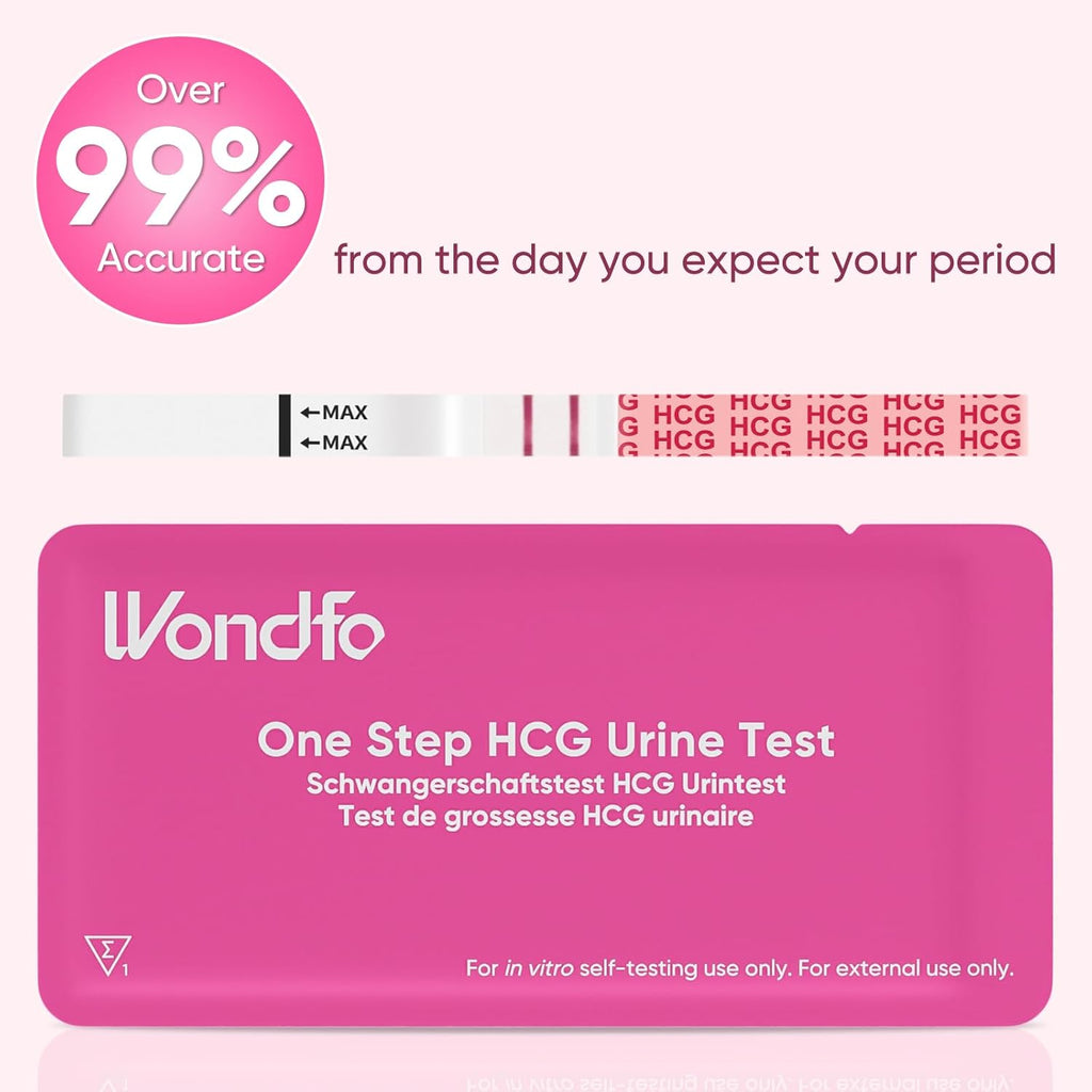 Wondfo Ovulation and Pregnancy Test Strips Kit – 50 Ovulation Test Strips + 20 Pregnancy Test Strips, Early Detection hCG & LH Urine Tests
