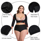 woahee Women's Arm Shaper Plus Size Arm Faja Compression Sleeve Garment Post Surgical Arm Shapewear