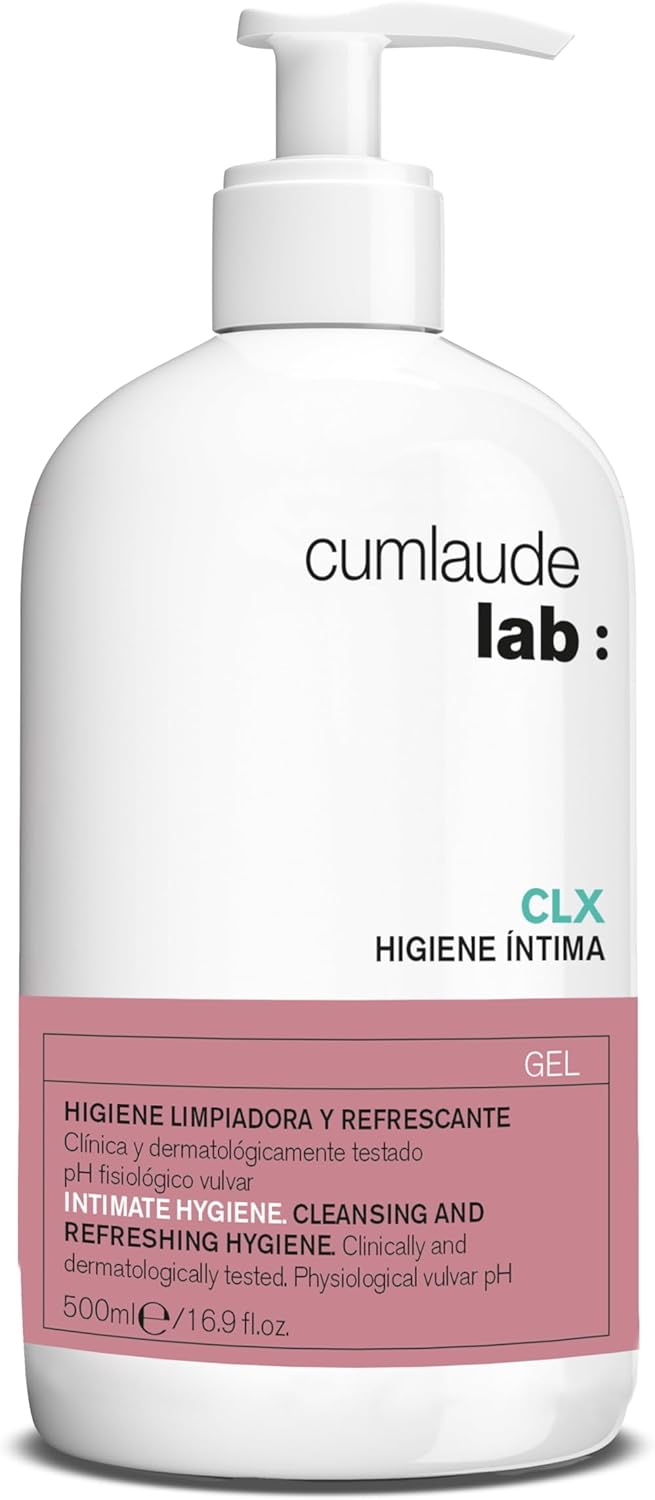 Cumlaude Lab - Intimate Hygiene CLX Gel, Cleansing Gel with Chlorhexidine, Plant Active and Neutral PH, Provides Hygienizing, Refreshing, Protective and Moisturizing Action – 500 ml