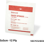 Gauze and Wound Dressings 100% Cotton Sterile 5 cm 100 pieces
