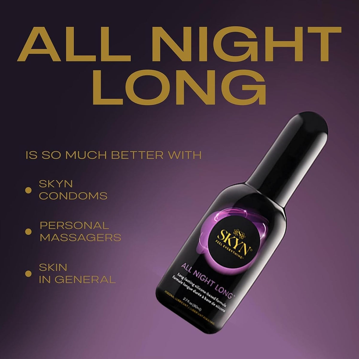 SKYN All Night Premium Personal Lubricants Silicone