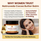Vulva Balm for Women – No added Fragrance, Vaginal Moisturizer Cream, Hormone-Free, Vulva Cream for Dryness and Itching, Feminine Balm, Wet Hydration (3 oz, Cocoa Butter)