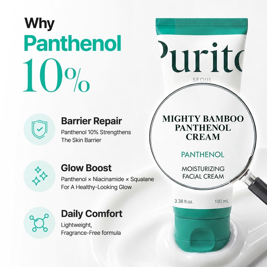 PURITO Panthenol 10% Cream | Korean Skin Barrier Repair & Glow Boost