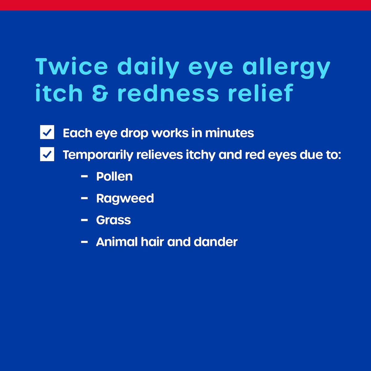 HealthCareAisle Eye Allergy Itch & Redness Relief, 0.1%, 5mL | Olopatadine Hydrochloride Ophthalmic Solution USP, Eye Allergy & Redness Relief Drops