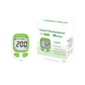 HSTCM101 Total Cholesterol Monitor Kit with 10 Strips Lancets | Home lipid panel test meter for cardiovascular health tracking, includes strips and lancets